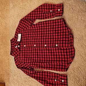 NWT Boy's Children Place Long Sleeve Button Down 100% Cotton 5/6